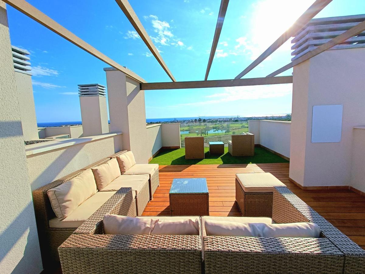 Appartamento Nuevo Atico Toyo. Vistas Al Mar, Terraza, Solarium, Piscina, A/A, Wifi Y Garaje El Toyo Esterno foto