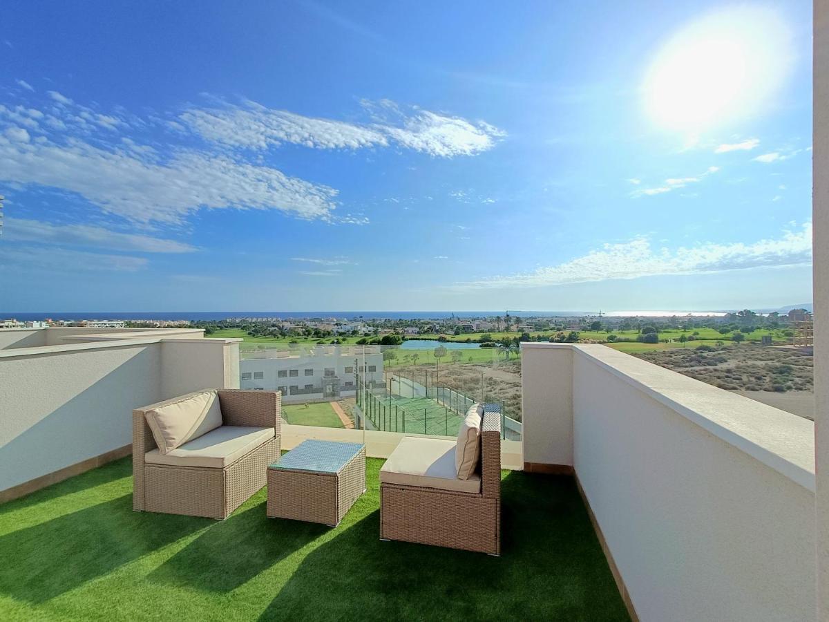 Appartamento Nuevo Atico Toyo. Vistas Al Mar, Terraza, Solarium, Piscina, A/A, Wifi Y Garaje El Toyo Esterno foto